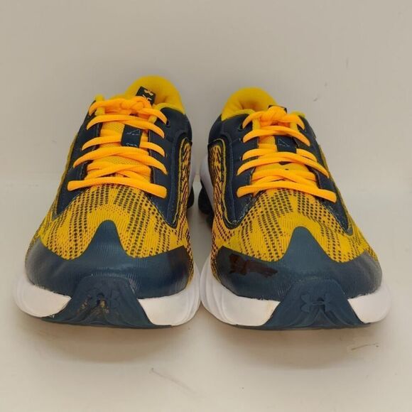 Under Armour Boys Pre-owned Scramjet Hypersonic Orange & Green Sneakers - sz. 7Y - Picture 3 of 7